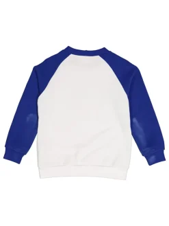 Sweatshirt "Racing" in Weiß/ Blau