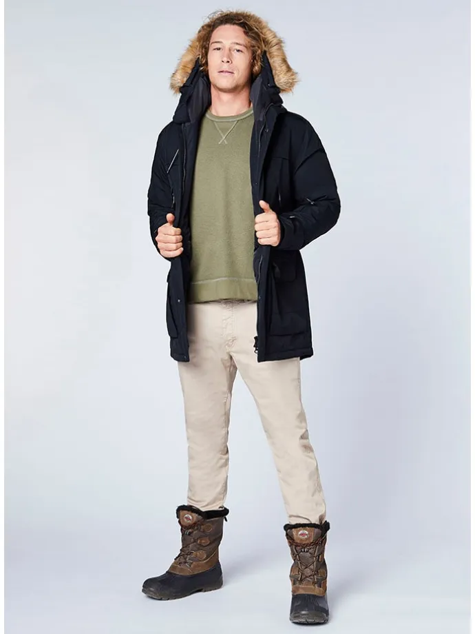 Sweatshirt "Teide" in Khaki