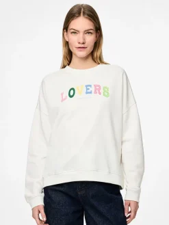 Sweatshirt "Tove" in Weiß