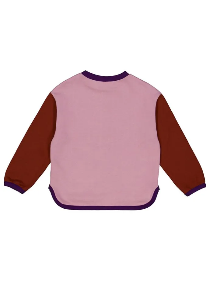 Sweatshirt "Vibes" in Rosa