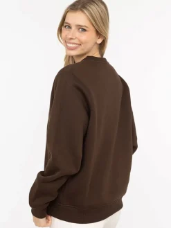 Sweatshirt "Wild Side" in Braun