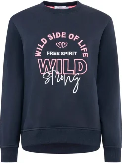 Sweatshirt "Wild Side" in Dunkelblau