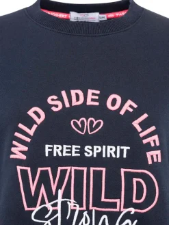 Sweatshirt "Wild Side" in Dunkelblau