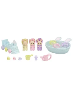 Sylvanian Families-Zubehör "Milchhasen Bade Spielset"- ab 3 Jahren