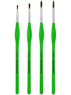Synthetikpinsel "Green Winner - Fein" in Grün - 4 Stück