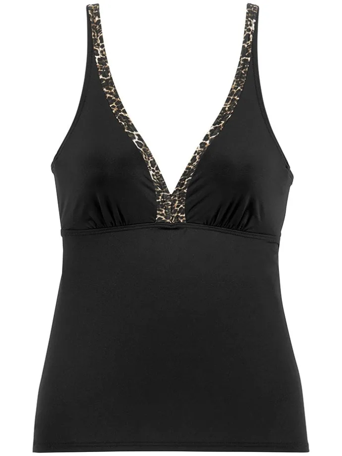 Tankini-Oberteil in Schwarz