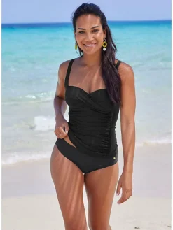 Tankini-Oberteil in Schwarz