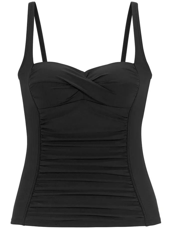 Tankini-Oberteil in Schwarz