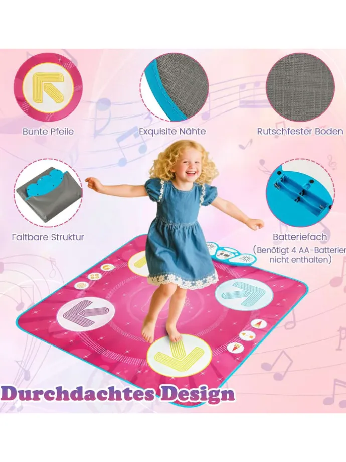 Tanzmatte Kinder in Rosa