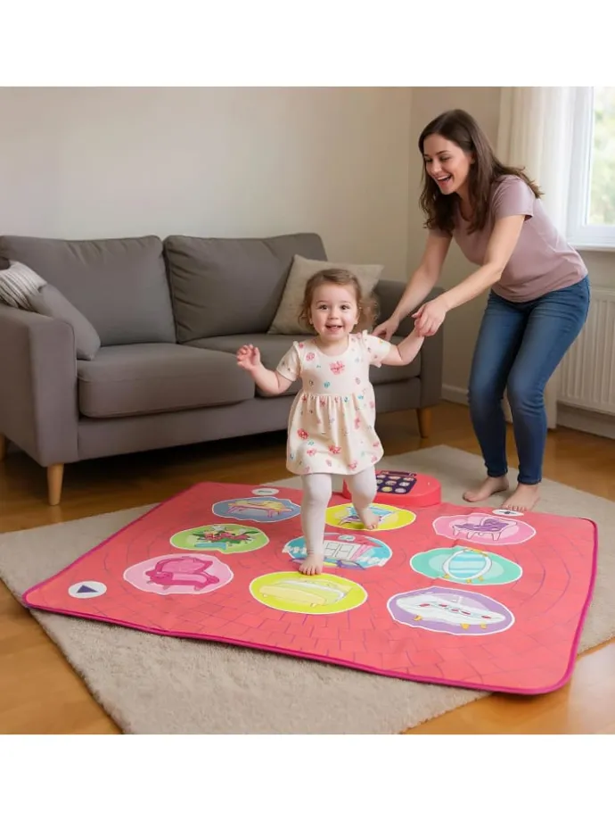 Tanzmatte Kinder in Rosa