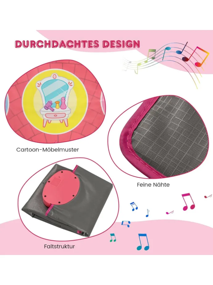 Tanzmatte Kinder in Rosa