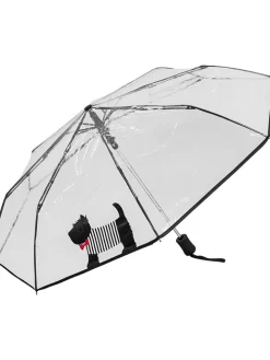 Taschenschirm "Cute Dog" in Transparent/ Schwarz - Ø 98 cm