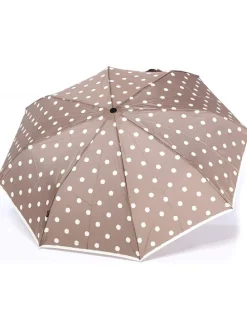 Taschenschirm "Fiber T21" in Beige/ Weiß