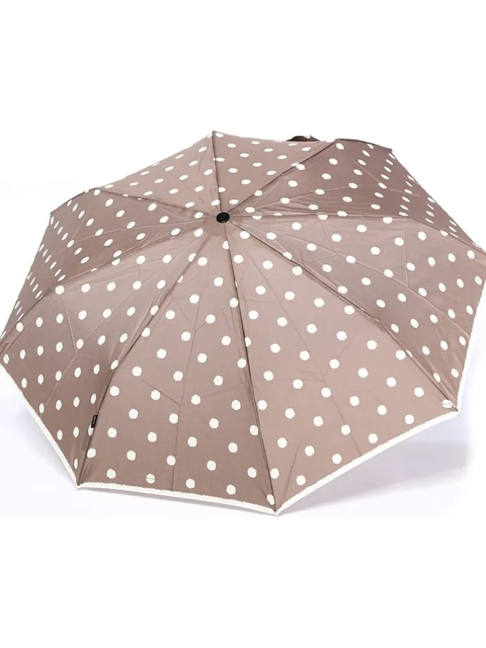 Taschenschirm "Fiber T21" in Beige/ Weiß