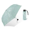 Taschenschirm in Türkis/ Silber - Ø 92 cm
