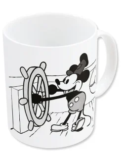 Tasse "Mickey Mouse Start up" in Weiß/ Schwarz - 325 ml