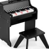 25-Tasten Keyboard mit Hocker ab 3 Jahren in Schwarz