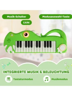 25-Tasten Kinder Keyboard 0-3 Jahre in Grün