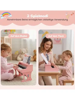 25-Tasten Kinder Keyboard ab 3 Jahren in Rosa