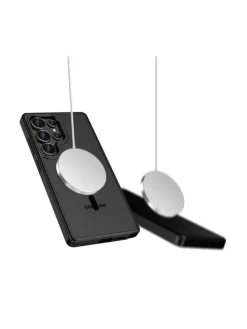 TechProtect MagMat magnetisch Hülle Samsung Galaxy S25 Ultra Schwarz in Schwarz