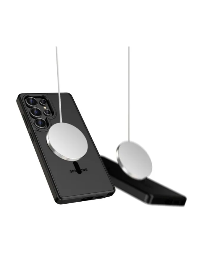 TechProtect MagMat magnetisch Hülle Samsung Galaxy S25 Ultra Schwarz in Schwarz