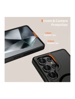 TechProtect MagMat magnetisch Hülle Samsung Galaxy S25 Ultra Schwarz in Schwarz