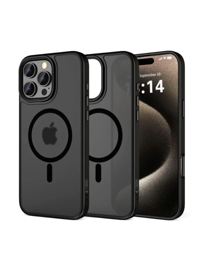 TechProtect MagMat magnetisch Hülle iPhone 16 Pro Schwarz in Schwarz
