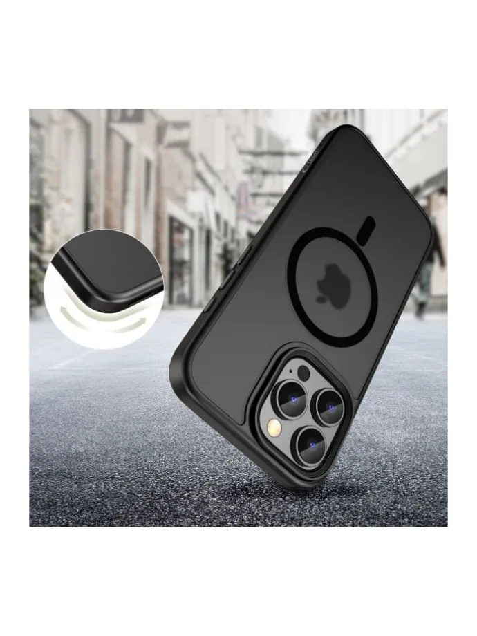 TechProtect MagMat magnetisch Hülle iPhone 16 Pro Schwarz in Schwarz