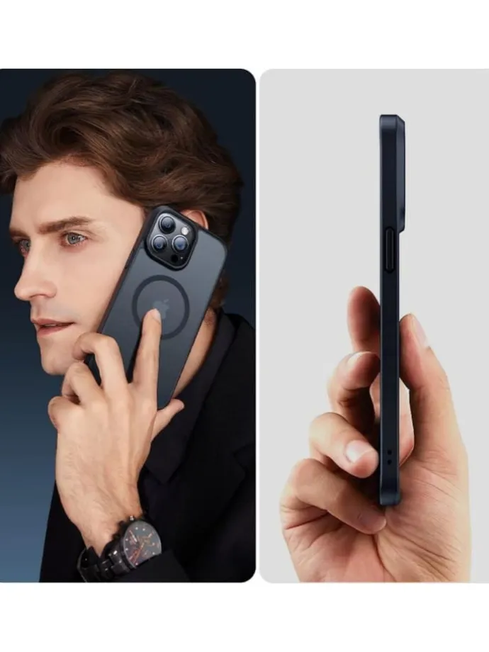 TechProtect MagMat Magnetisch Hülle für iPhone 15 Pro Max Titan matt in Titan