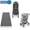 3-teiliges Komfort- und Schutz-Set für Buggy in grau