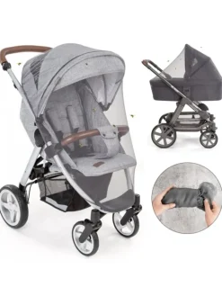3-teiliges Komfort- und Schutz-Set für Buggy in grau