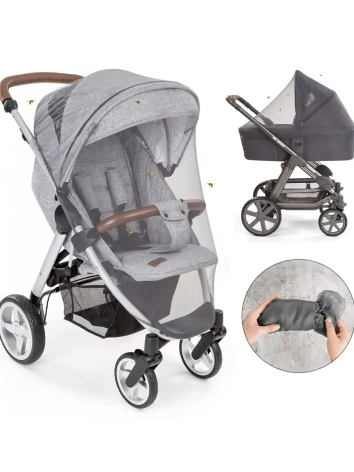 3-teiliges Komfort- und Schutz-Set für Buggy in grau