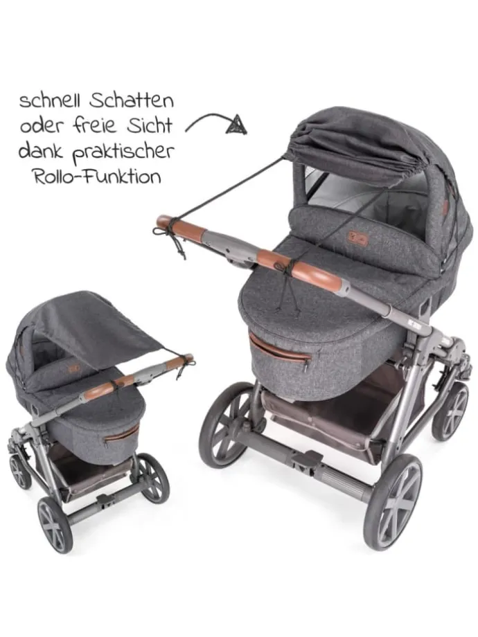 3-teiliges Komfort- und Schutz-Set für Buggy in grau