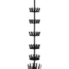 Teleskop-Schuhregal "Achilles" in Schwarz - (H)300 cm
