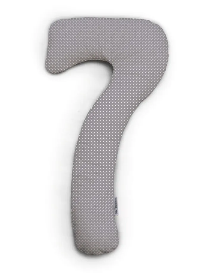 Theraline Bezug Bamboo für my7 Schlaf- & Stillkissen Punkte Grau