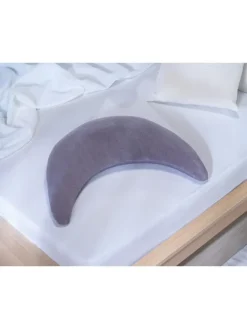 Theraline Plüschmond Stillkissen TOP in Steingrau
