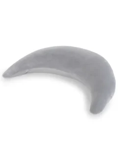 Theraline Plüschmond Stillkissen TOP in Silbergrau