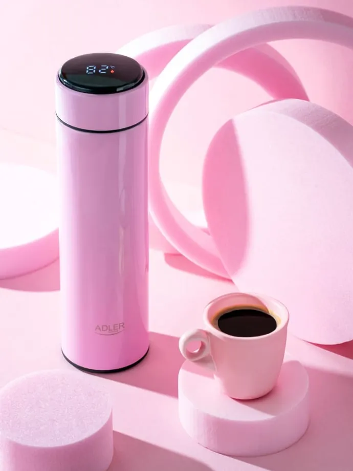 Thermoflasche "AD 4506" in Rosa - 473 ml
