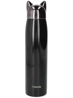 Thermoflasche ''Foxy'' in Schwarz - 320 ml