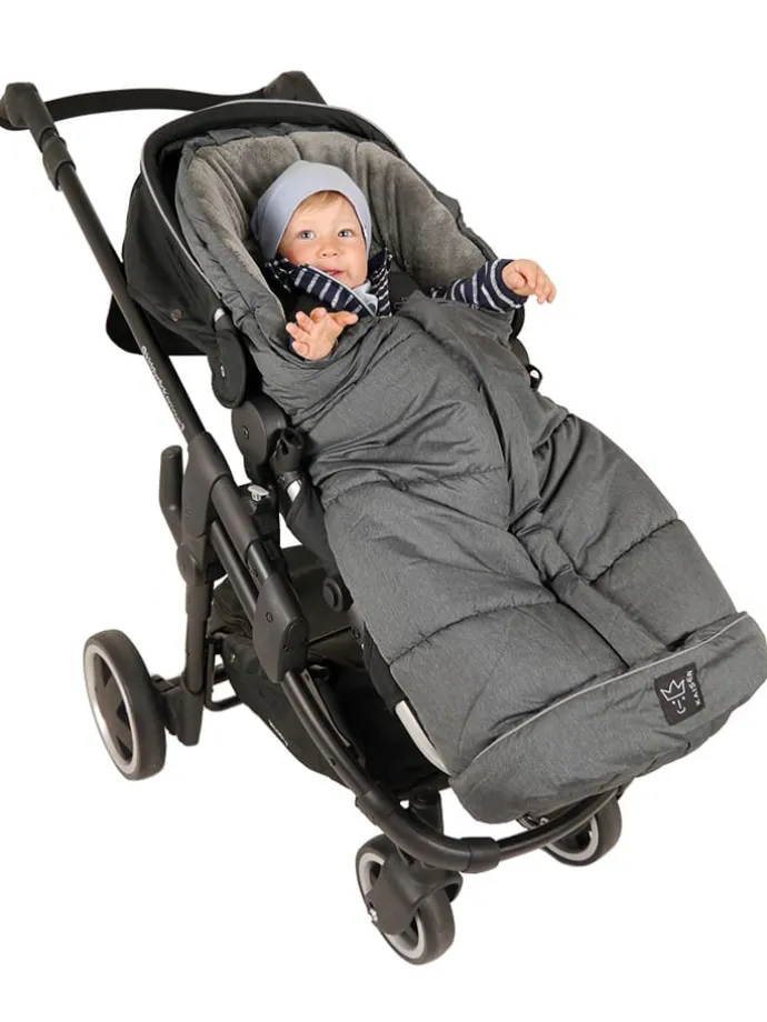 Thermo-Fußsack "Jooy" in Anthrazit - (L)105 x (B)45 cm