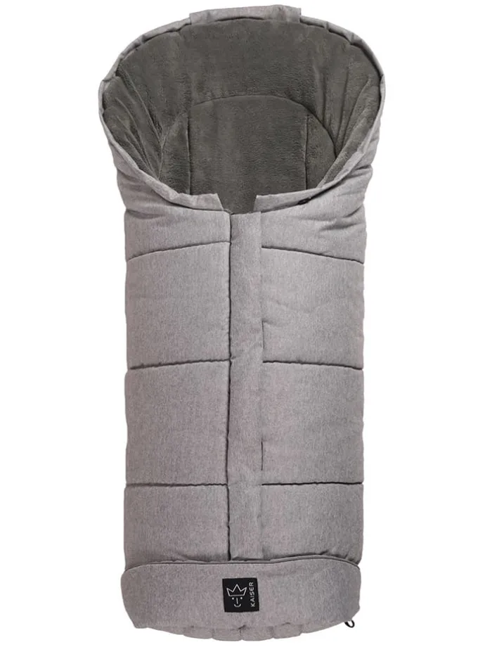 Thermo-Fußsack "Jooy" in Hellgrau - (L)105 x (B)45 cm