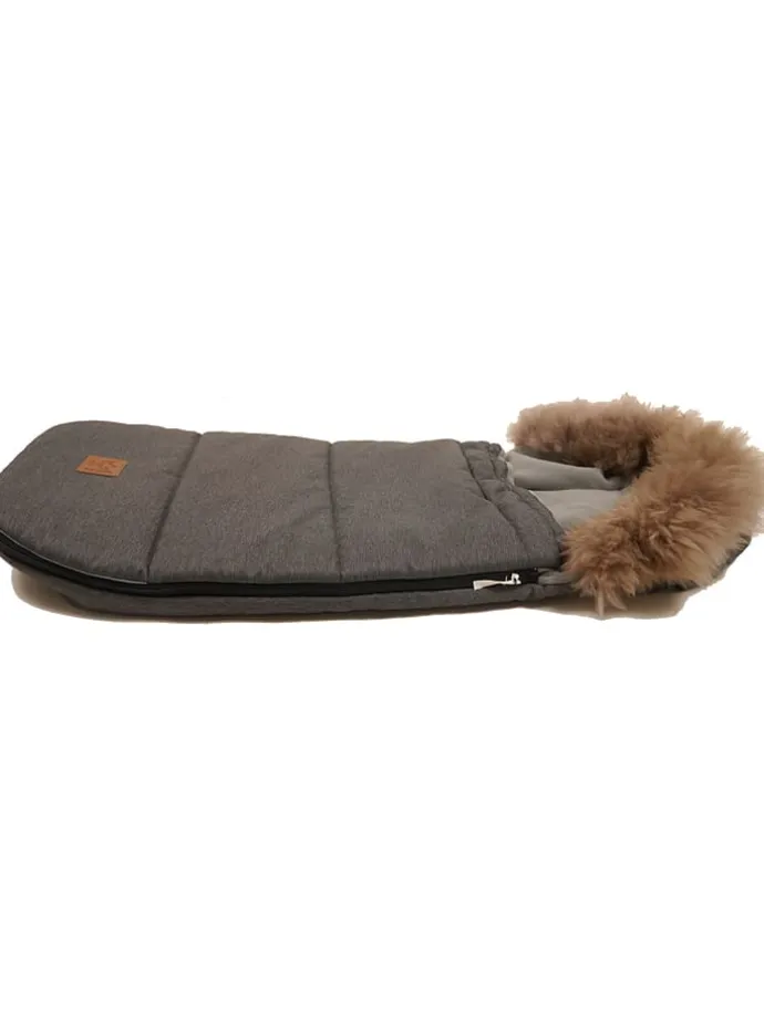Thermo-Fußsack "Louis" in Anthrazit - (L)98 x (B)45 cm