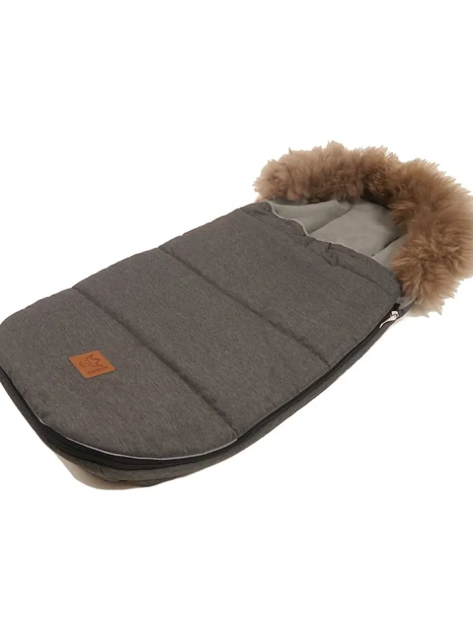 Thermo-Fußsack "Louis" in Anthrazit - (L)98 x (B)45 cm