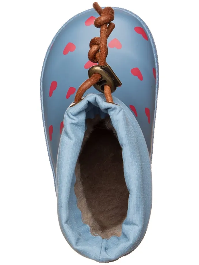 Thermo-Gummistiefel in Hellblau