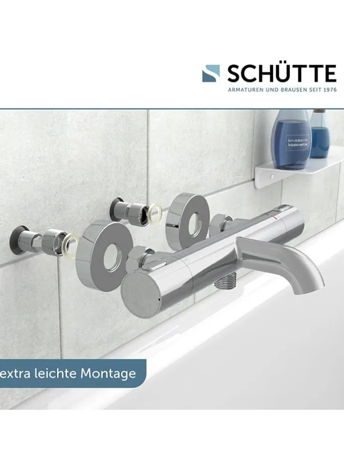 Thermostat-Wannenfüllarmatur ''Monza'' in Chrom