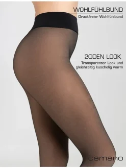 Thermo-Strumpfhose in Schwarz - DEN 80