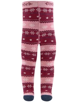 Thermo-Strumpfhose "Norweger" in Rosa/ Rot