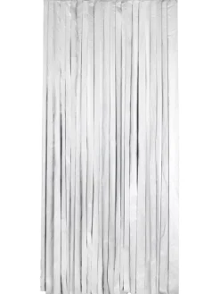 Thermo-Türvorhang  in Schwarz/ Silber - (L)200 x (B)90 cm
