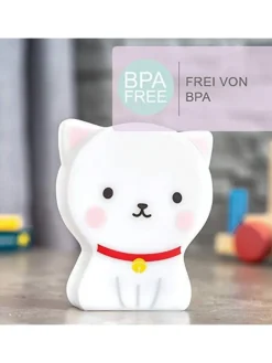 Tierfigur Katze LED Nachtlicht für Kinder mit Timer in Mehrfarbig ab 0 Monate