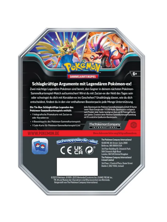 Tin Box Zacian | Pokemon | Sammel-Karten | Kollektion deutsch